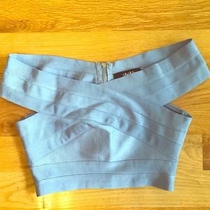 Lulus bandage over the shoulder crop top
